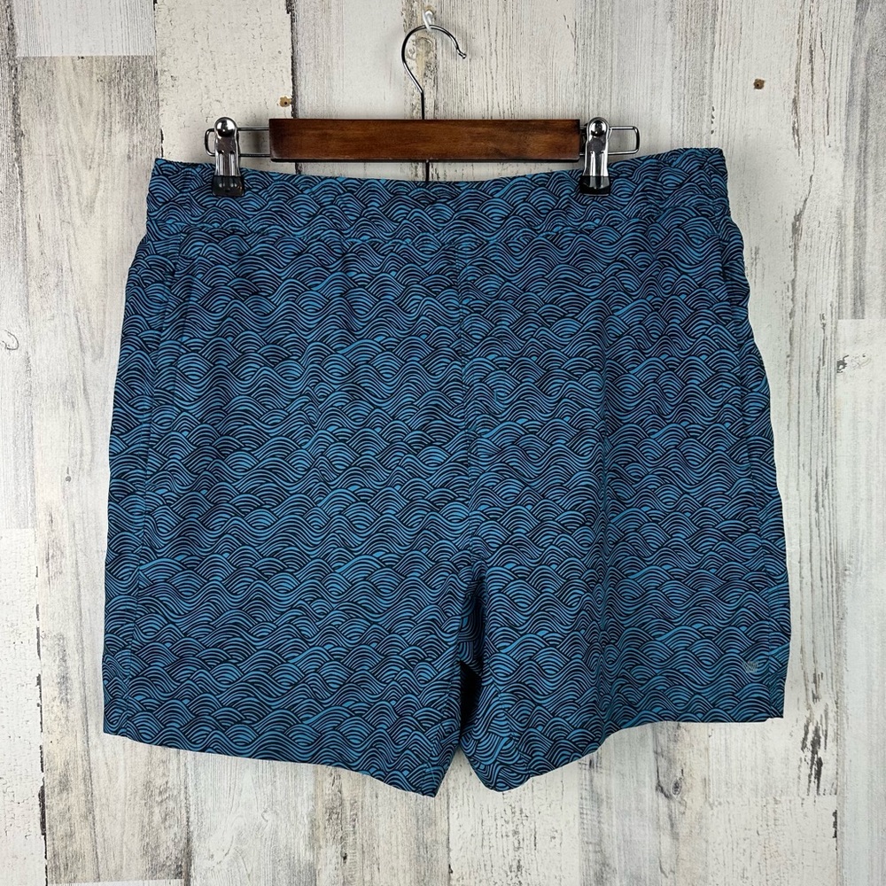 Mack Weldon | Blue Wave Swim Trunks Large
